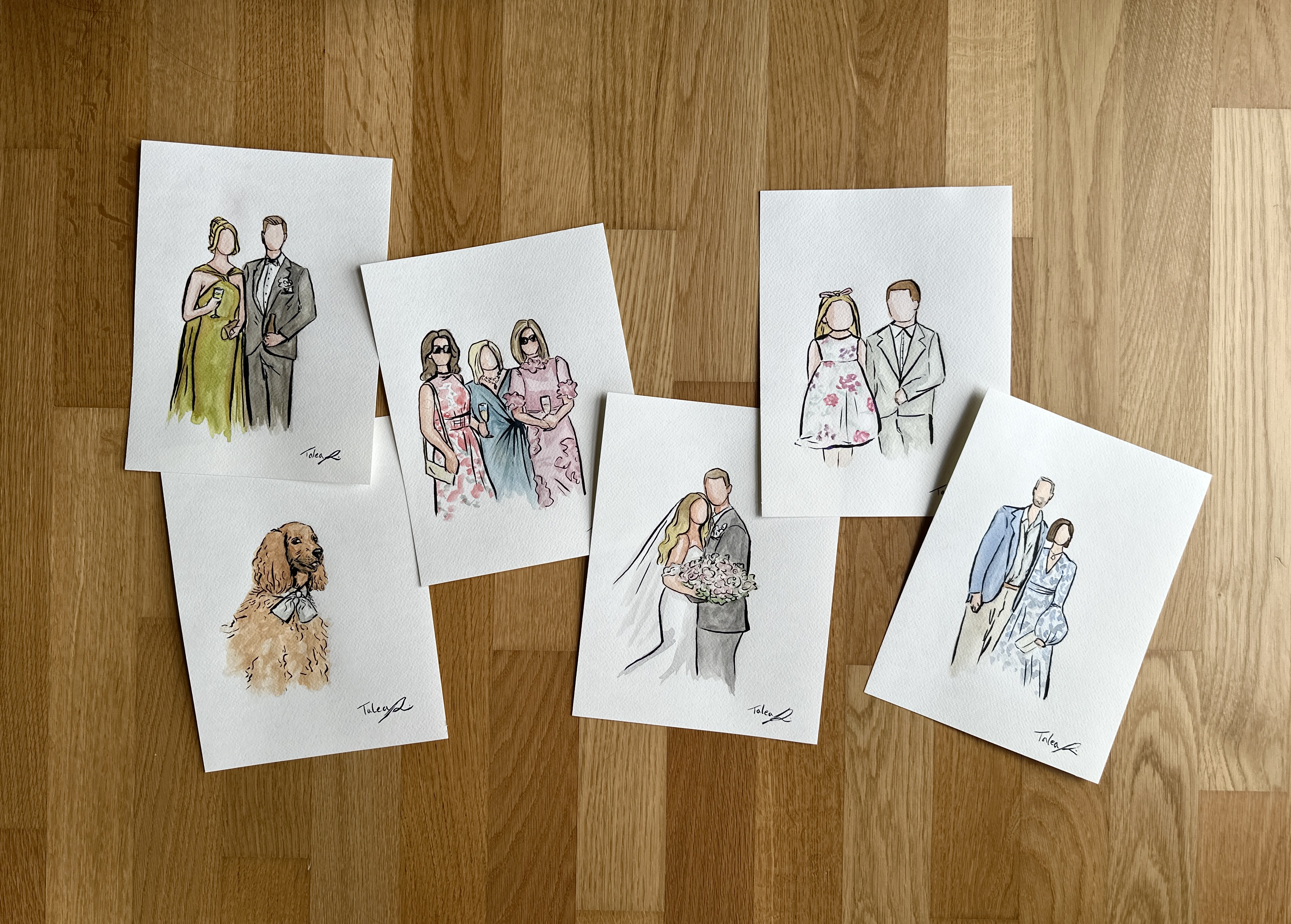 Illustration als Dankeskarte